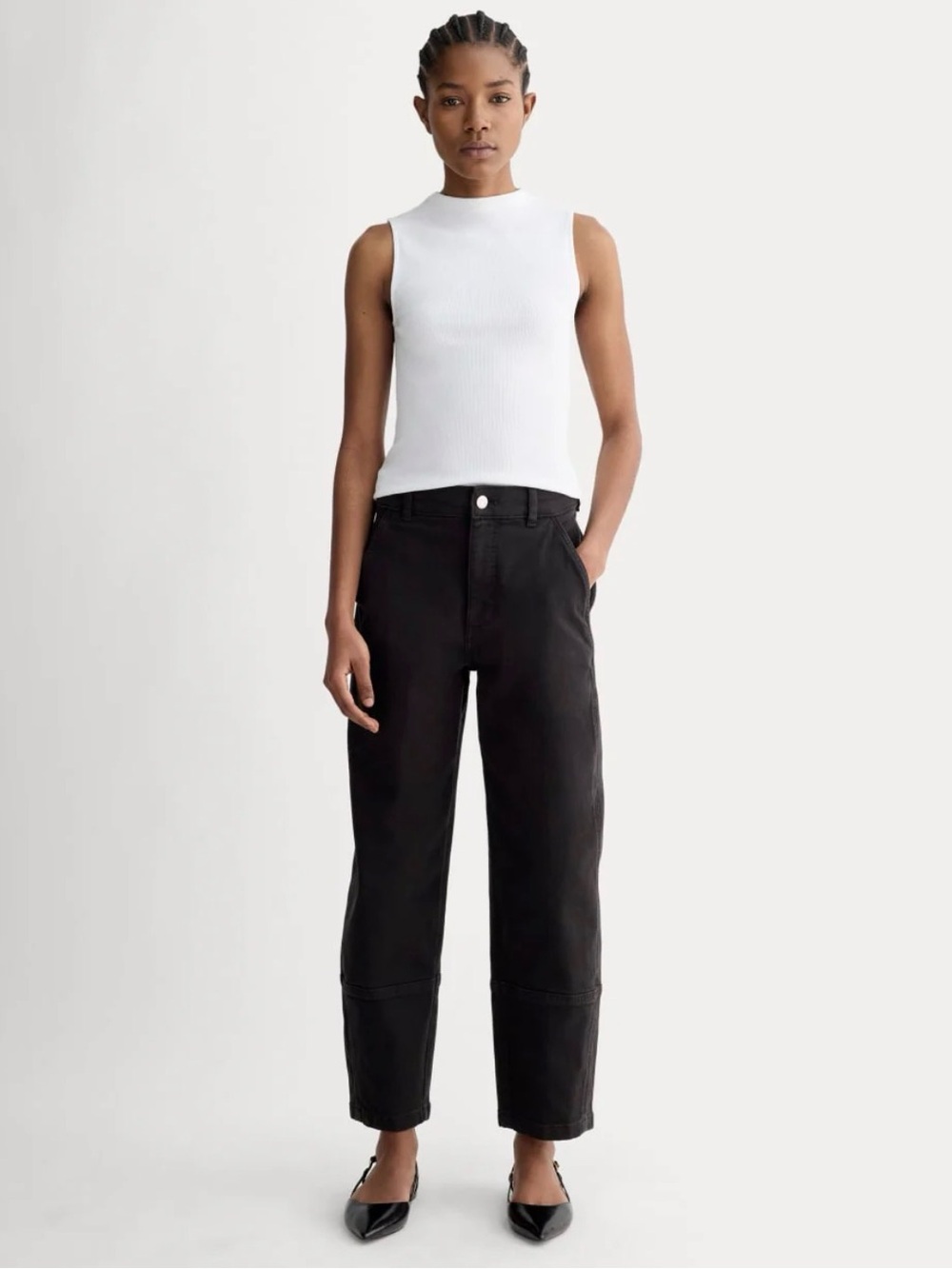 New Everlane THE UTILITY BARREL PANT in Black Size 12L